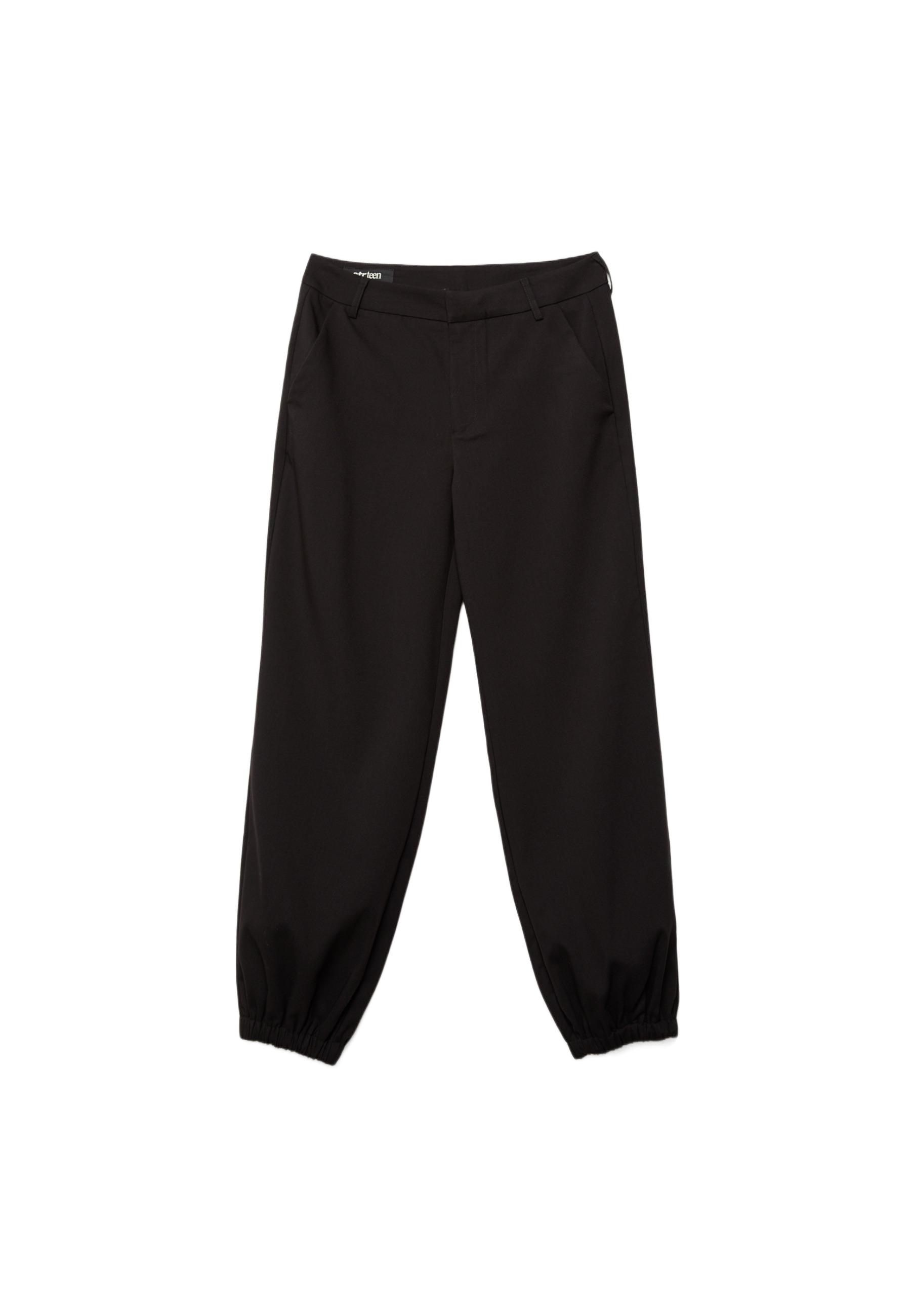 Dressy jogger trousers — Black