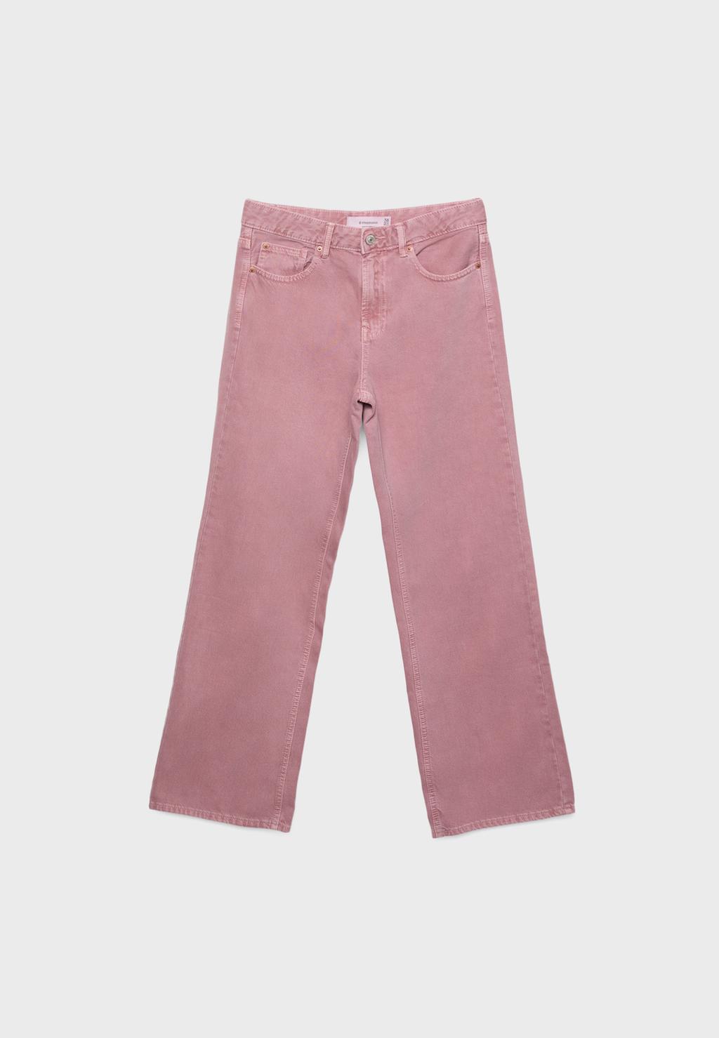 D92 Düz Geniş Paça Jean