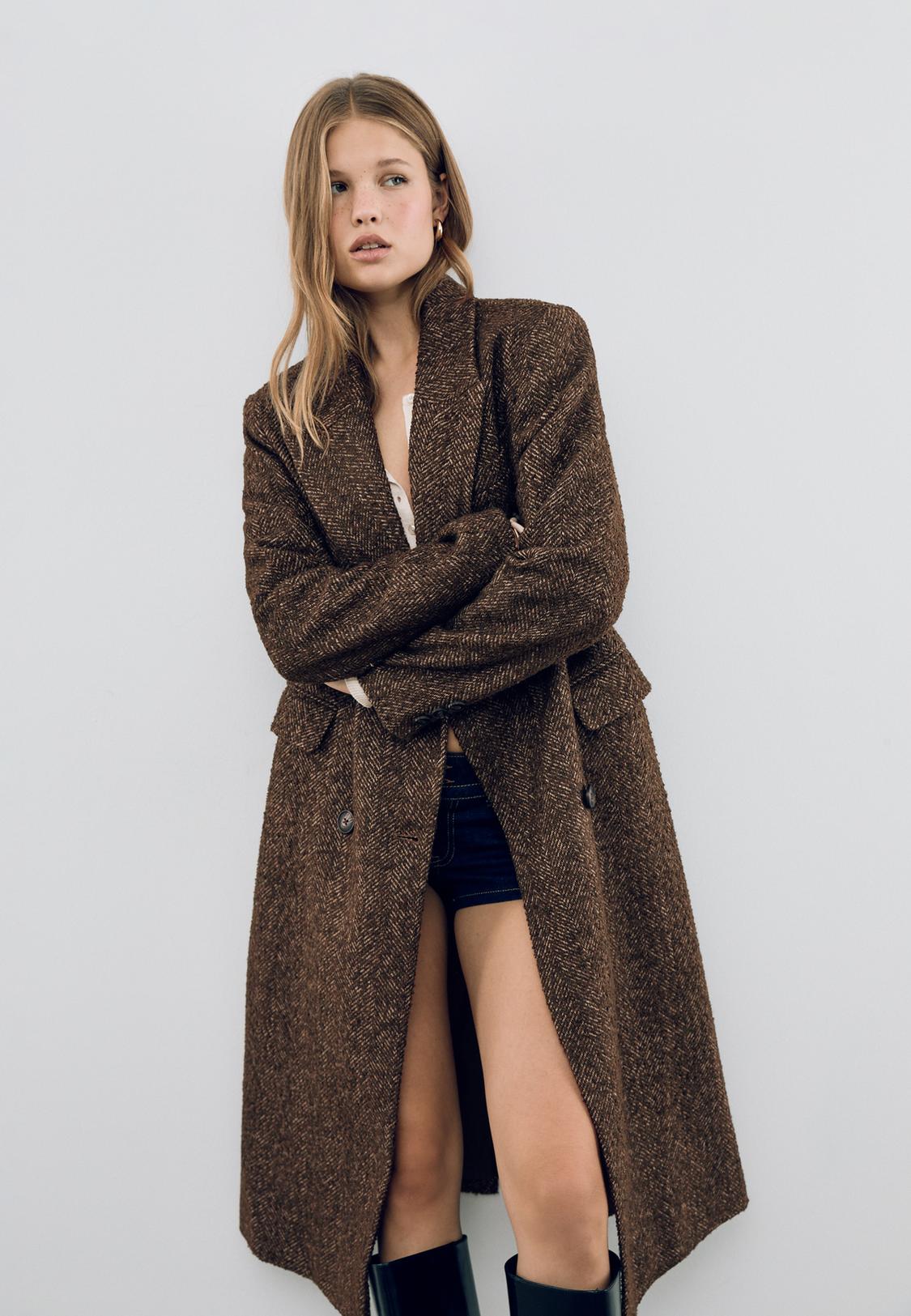 Manteau Oversize Manteau A Chevron Femme Na Kd Manteau Oversize