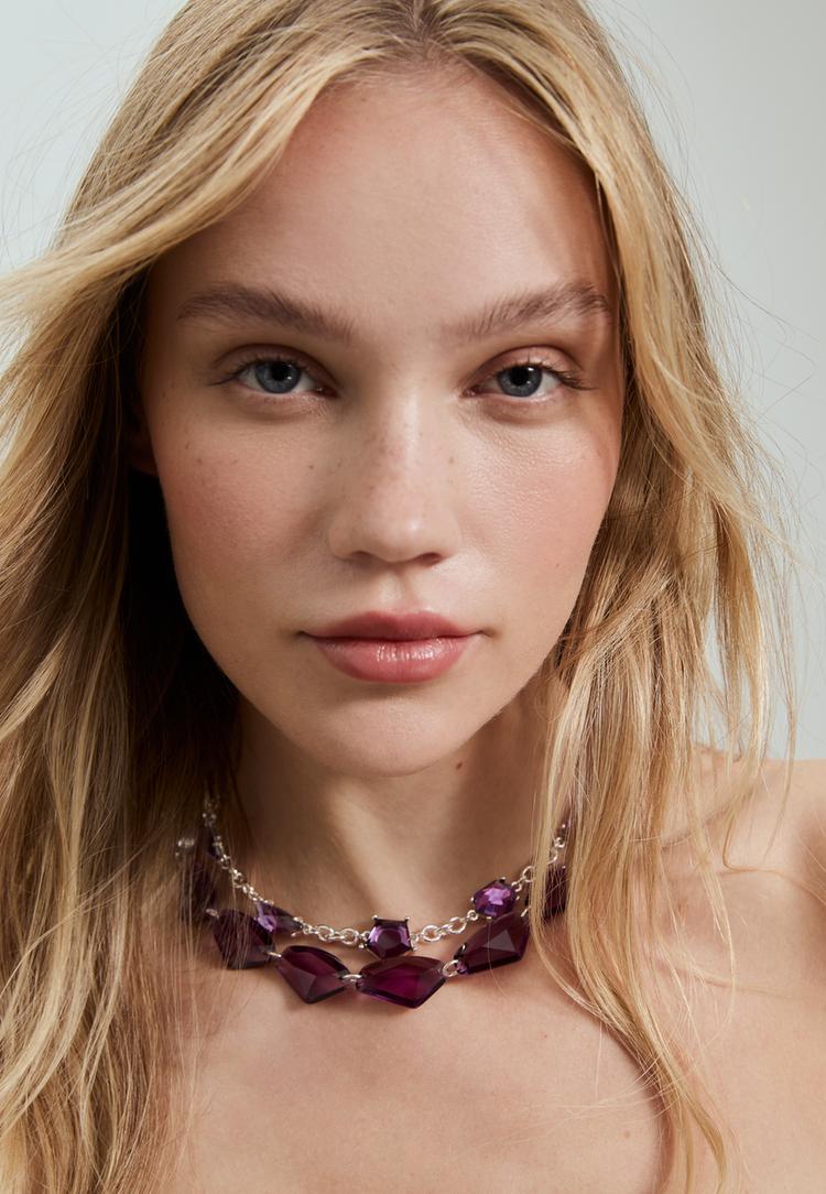 set 2 collares abalorios