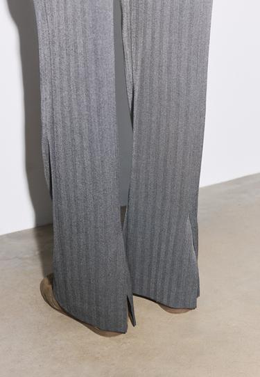 Low-rise smart trousers with back detail — Grey 6