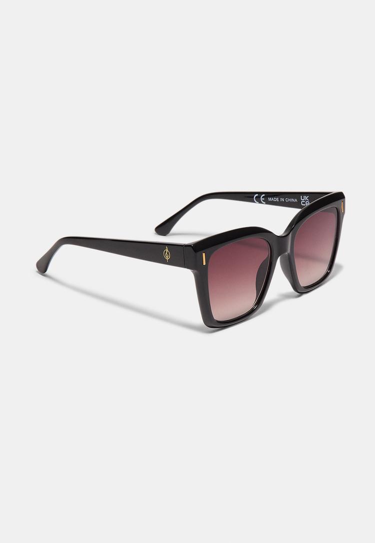 Stradivarius Τετράγωνα Γυαλιά Από Ρητίνη Cat Eye Καφέ Os φωτογραφία