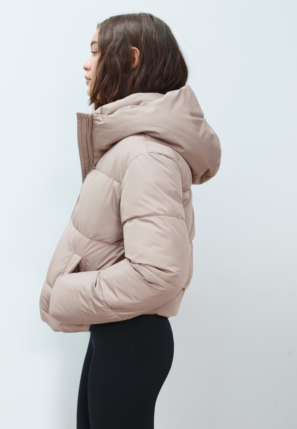 Basic hooded puffer jacket
