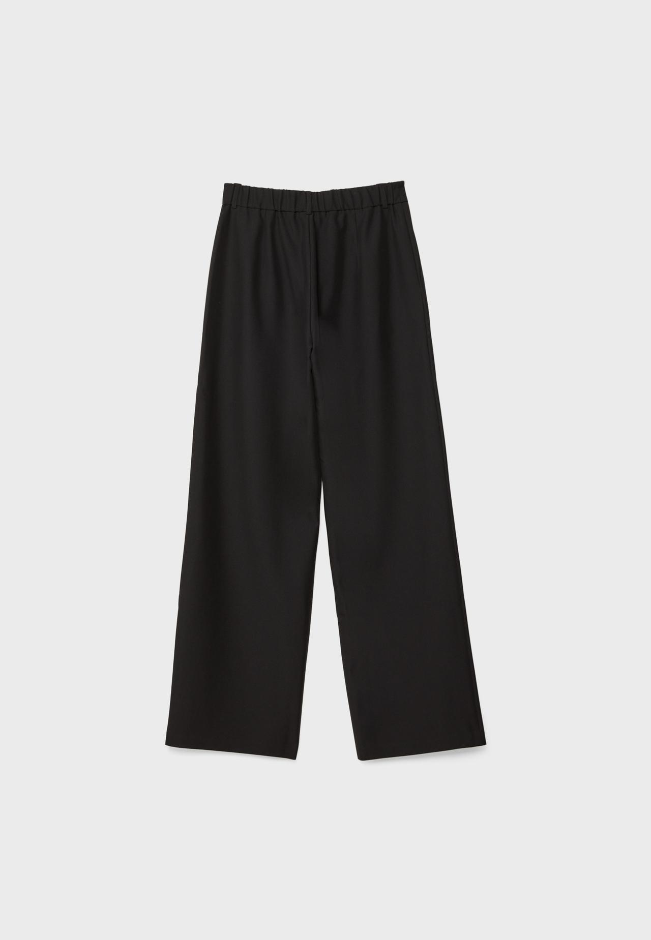 Straight-leg smart trousers — Black