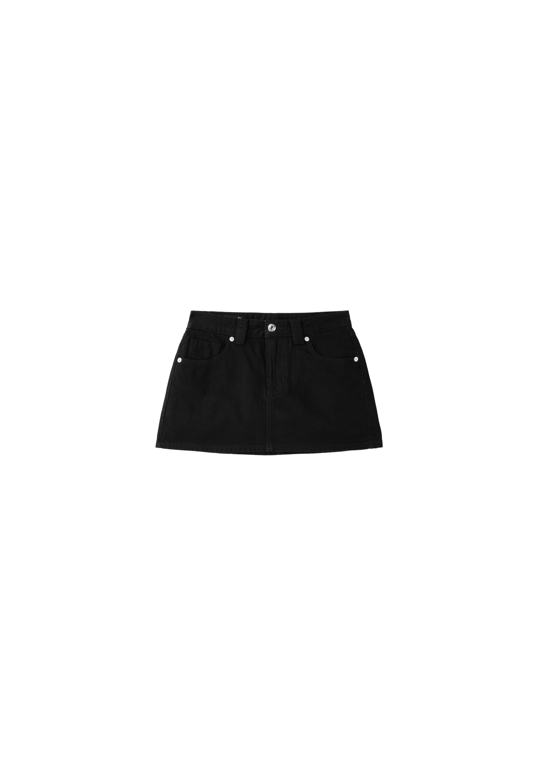 D62 denim skort — Black