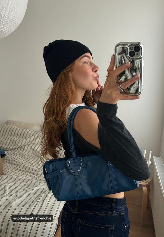 Stradivarius Asymmetric Double T-Shirt Dark Grey S