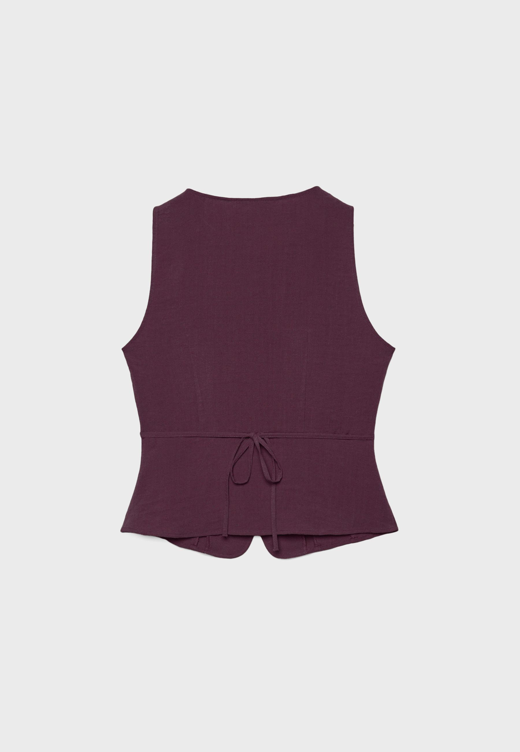 Buttoned waistcoat — Purple