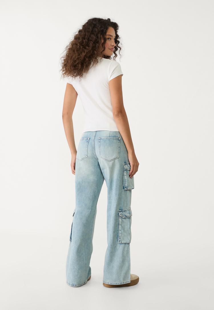 jeans cargo multitasche