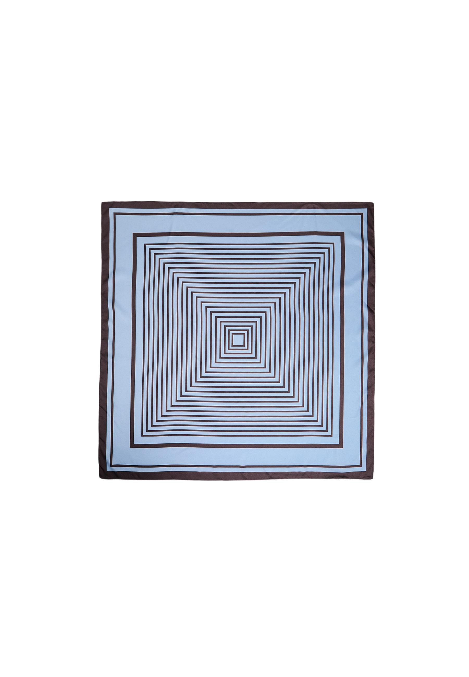 Checked line scarf — Blue