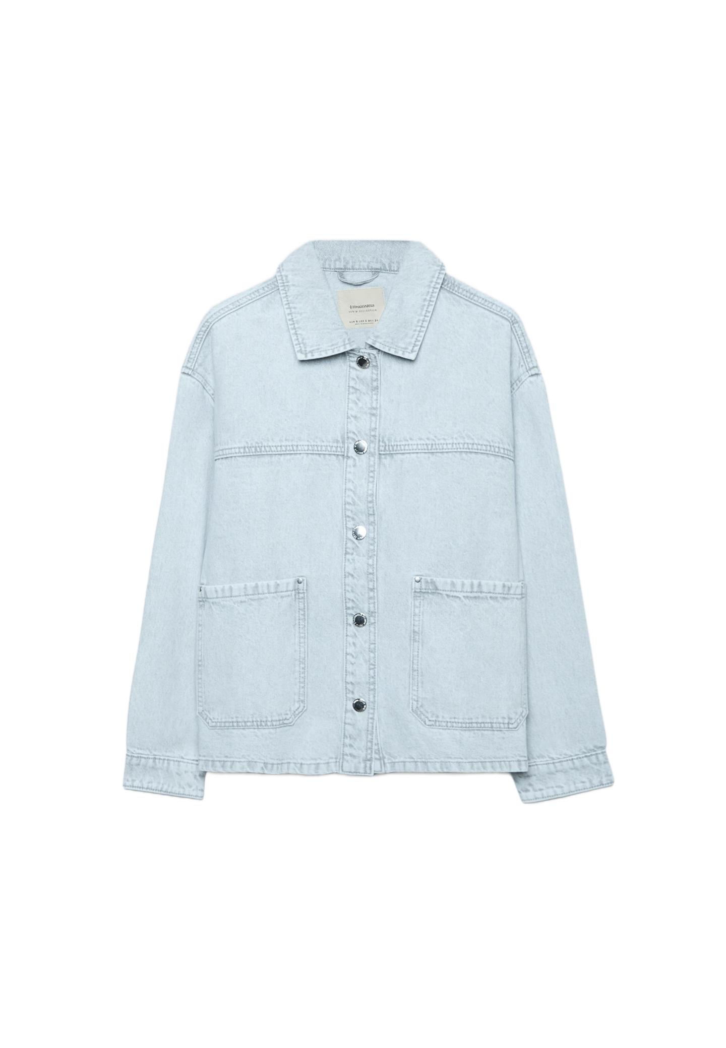 Cepli denim ceket - Görsel 10