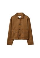 Suni süet cepli ceket - Görsel 19