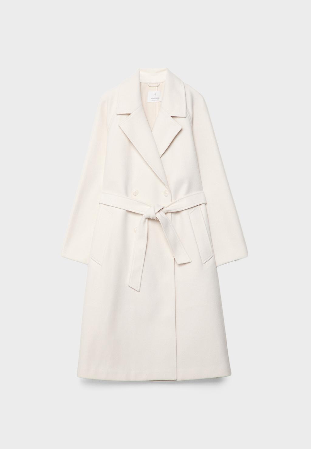 Abrigo trench tacto suave