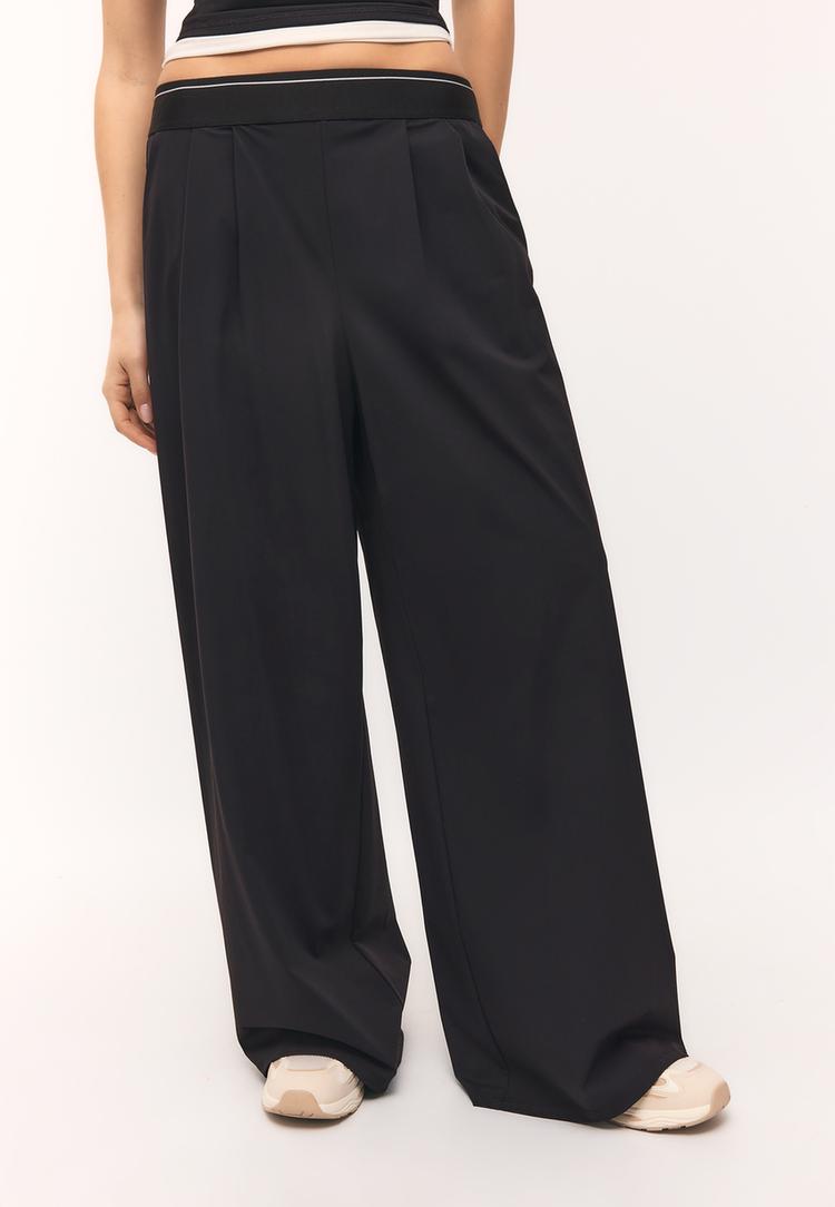 Stradivarius Palazzo-Joggerit Joustavalla Vyötäröllä 0-001 Xs