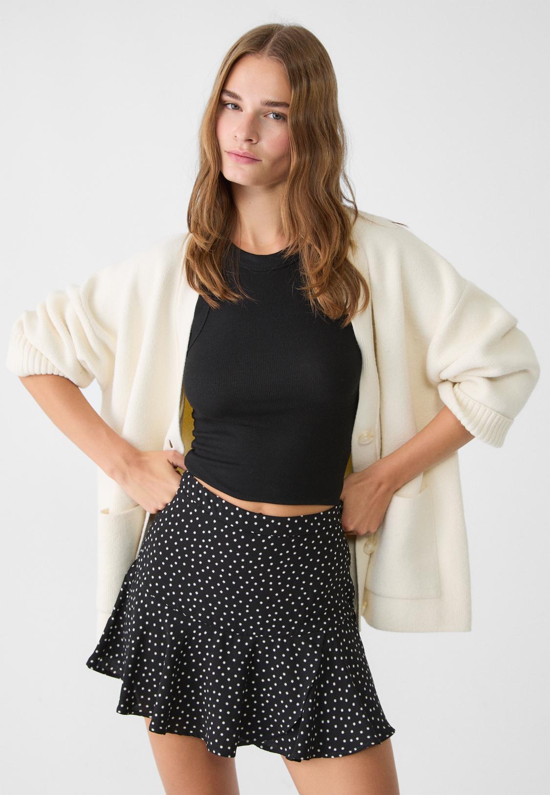 Lunares Falda PantalÃ³n En Stradivarius Falda Pantalón Falda