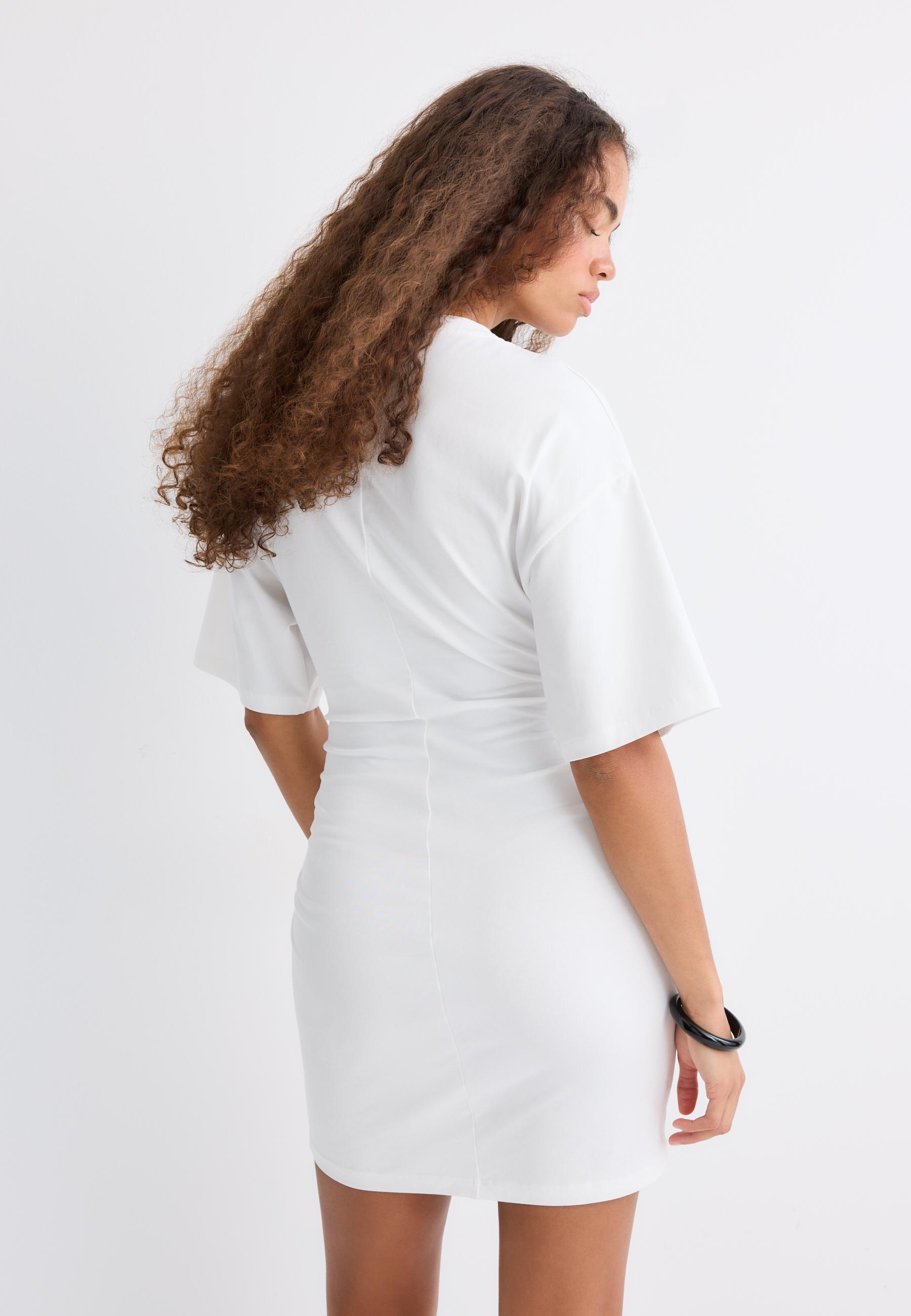 Short T-shirt dress — White