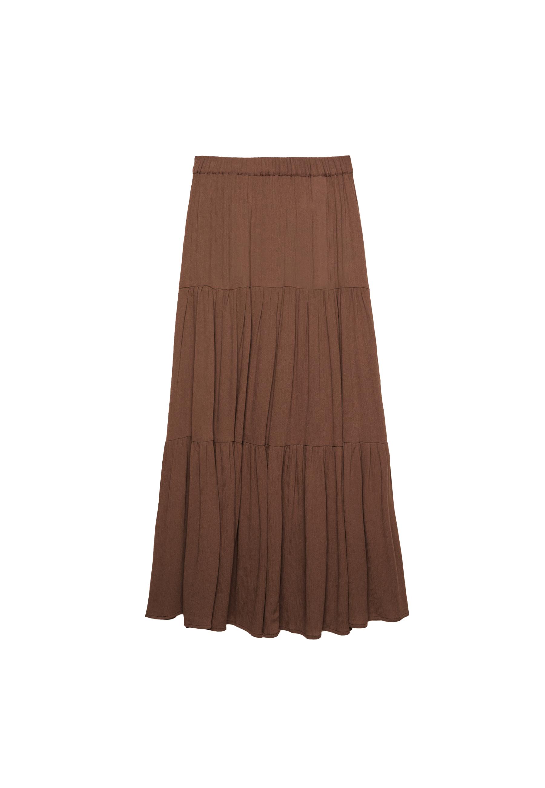 Boho midi skirt — Brown