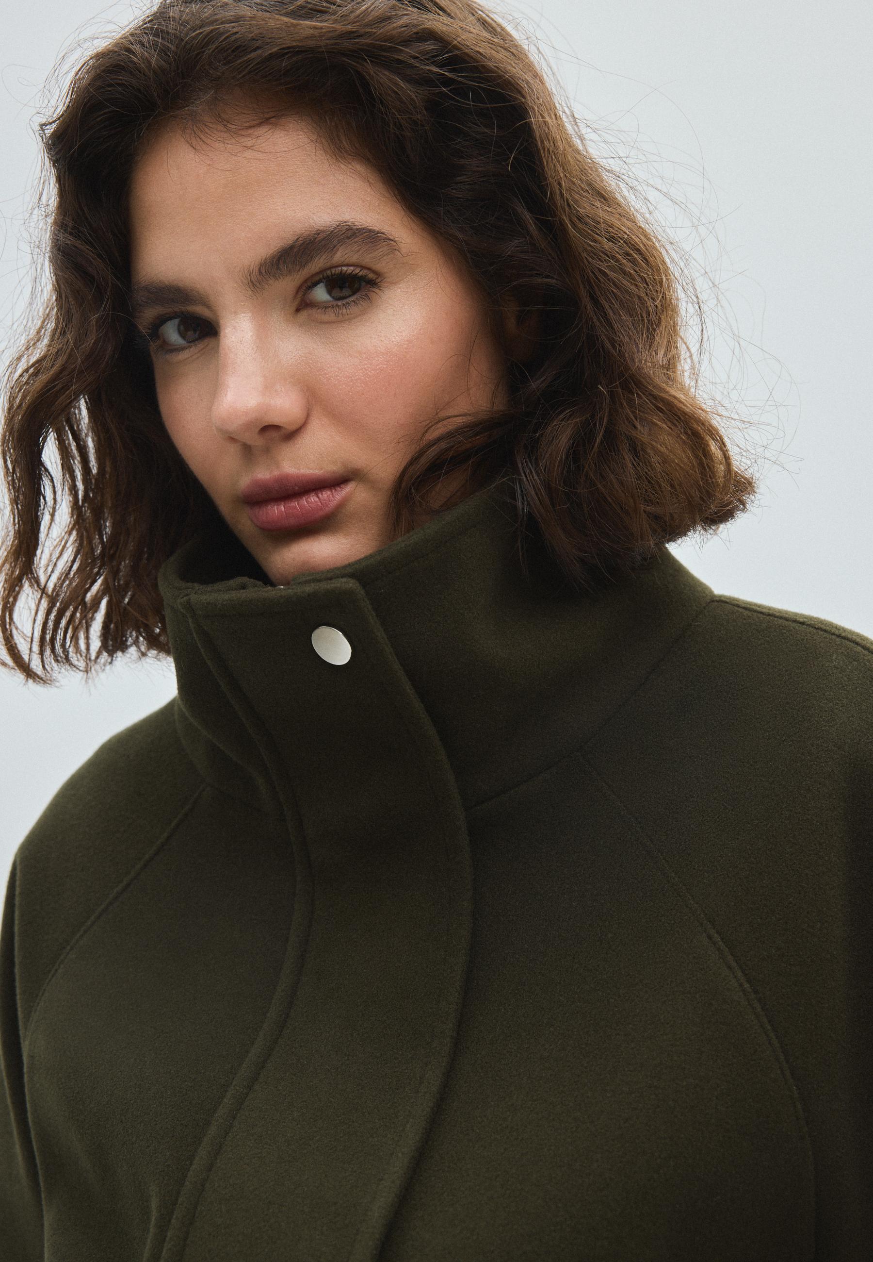 Soft-touch bomber jacket — Khaki