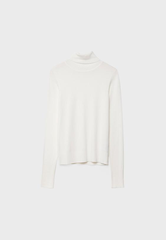 Pull en maille col roulé