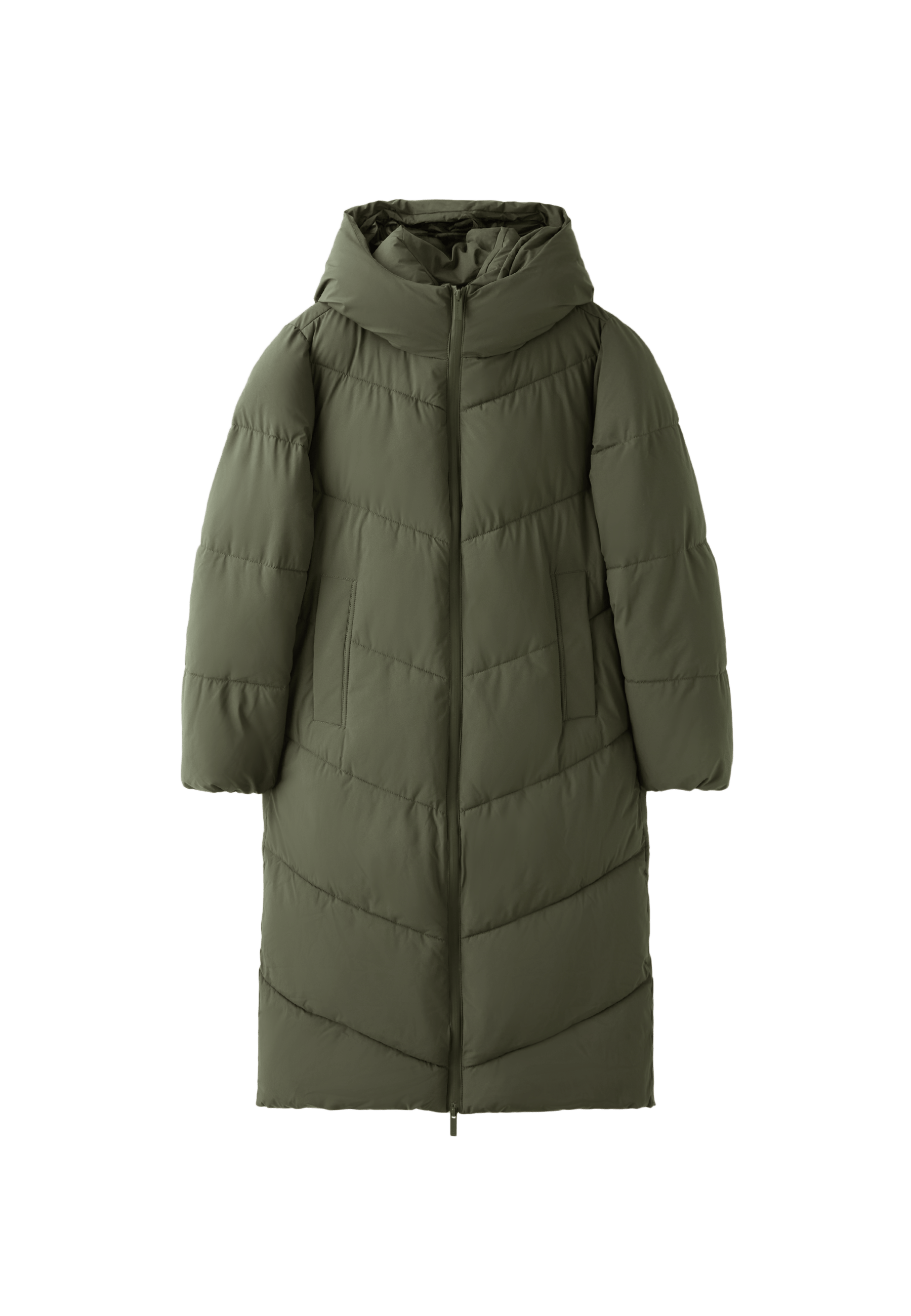 Basic padded coat — Khaki