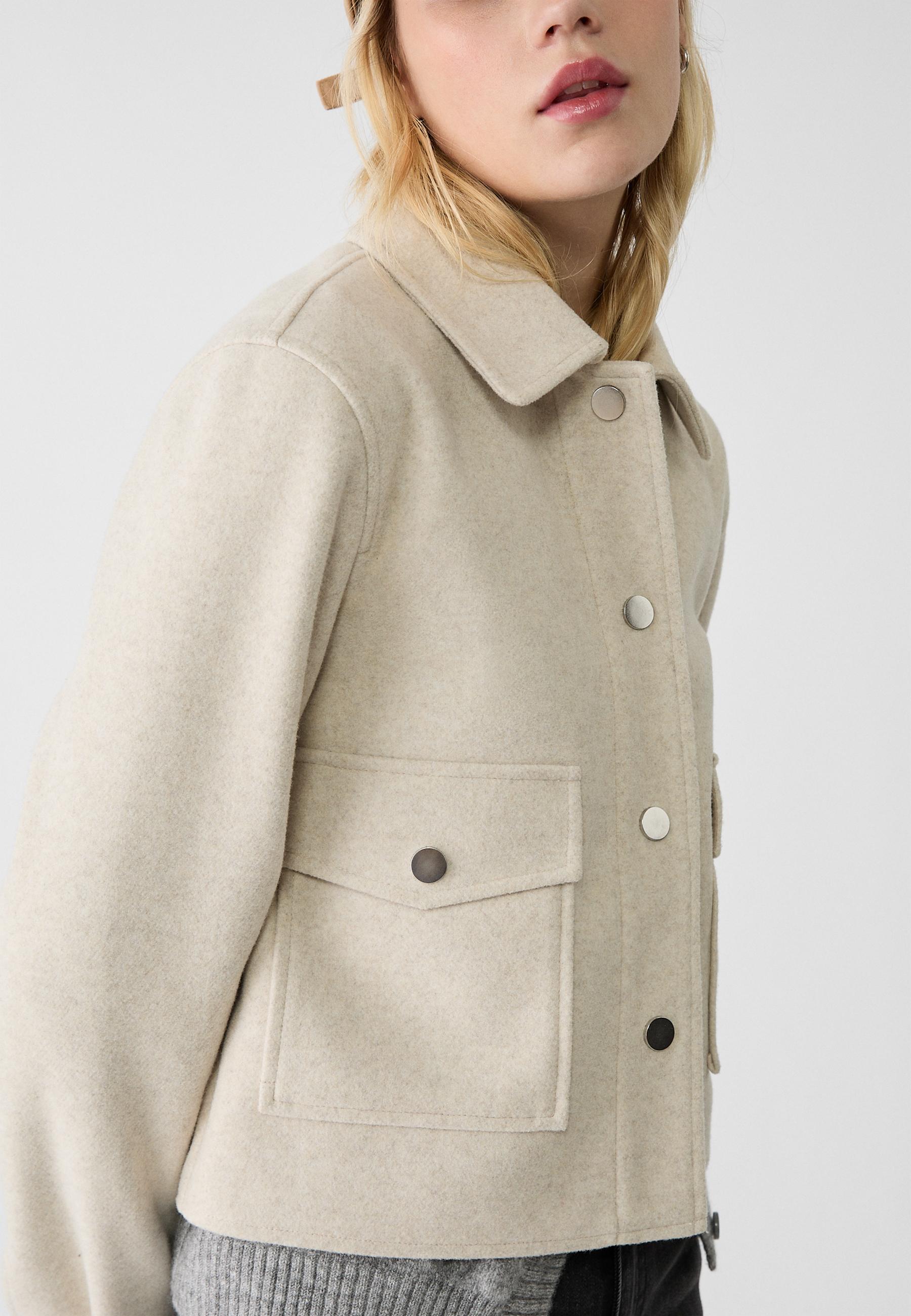 Soft short jacket — Ecru