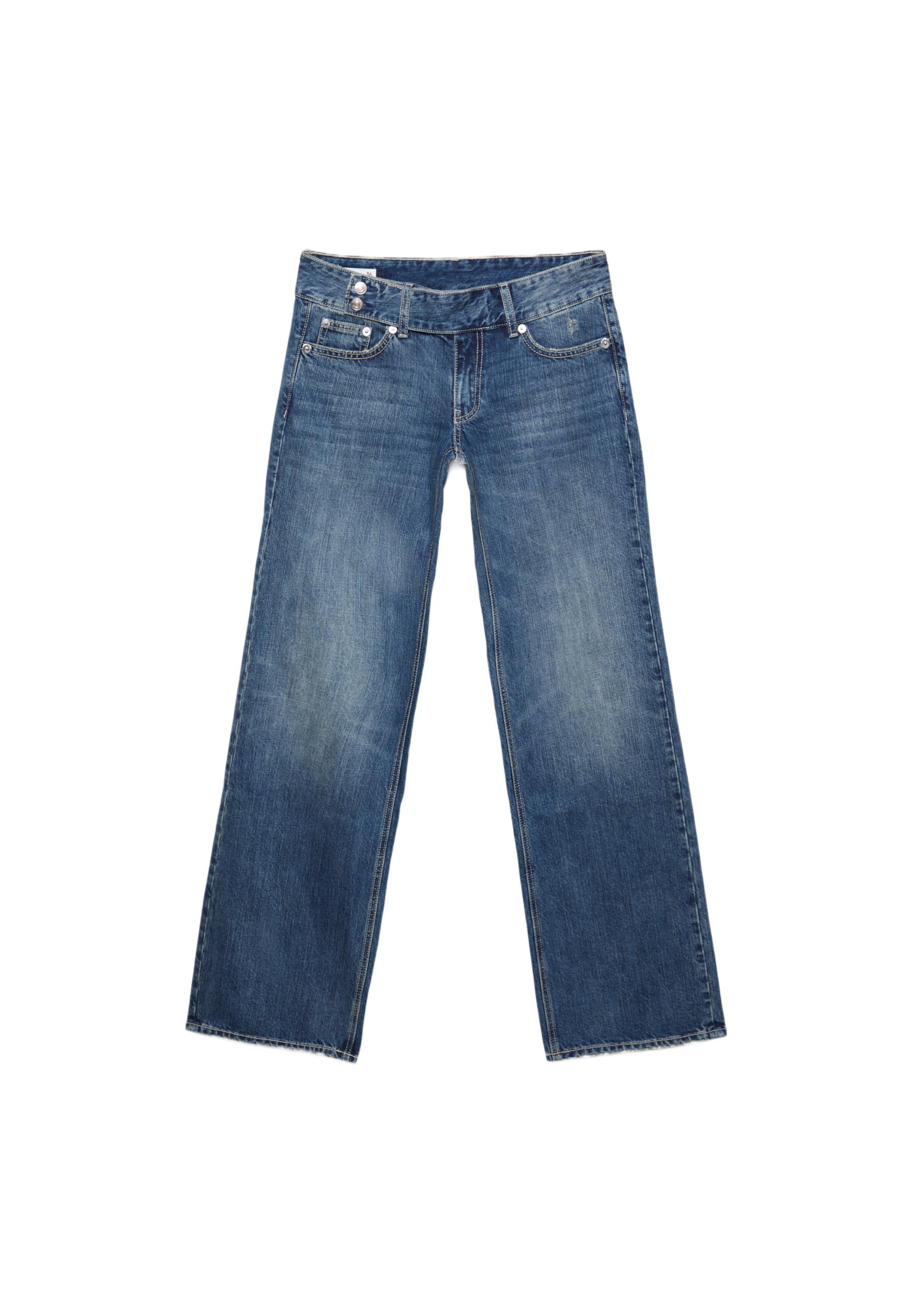 Düşük bel straight fit çekiç belli jean - Görsel 16