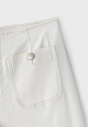 D77 Minimalist trousers with pockets — Vanilla 9