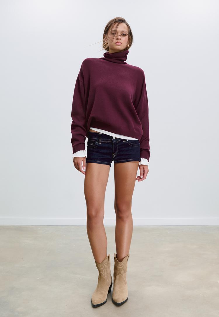 maglia basic collo alto