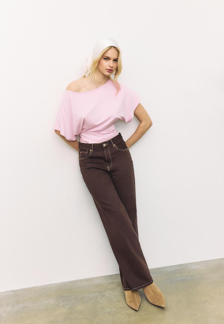 ksa kollu kayk yaka t shirt