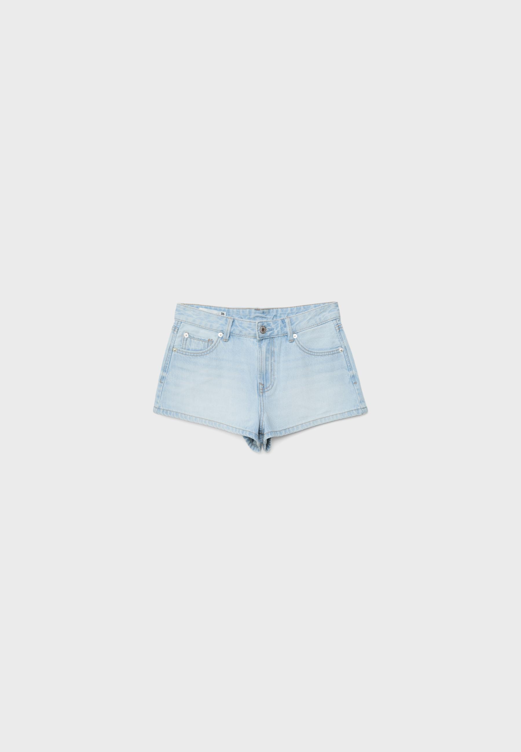 D79 Low-waist shorts — MEDIUM LIGHT BLUE DENIM