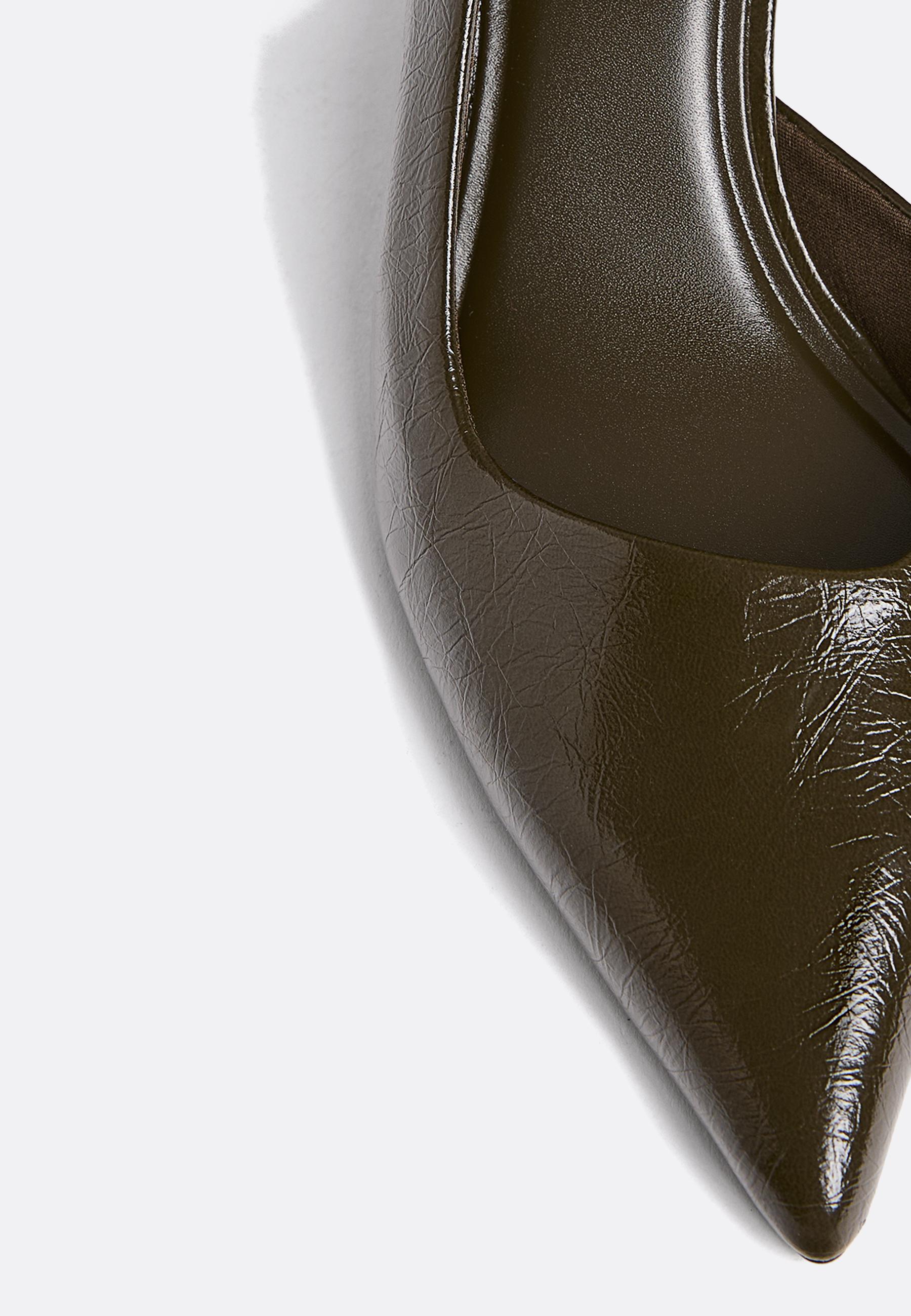 Basic kitten heel shoes — KHAKI