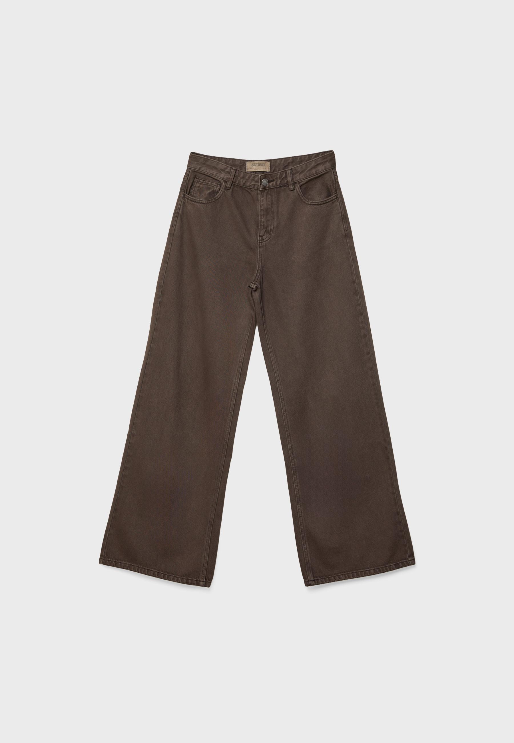 Wide-leg jeans — Brown