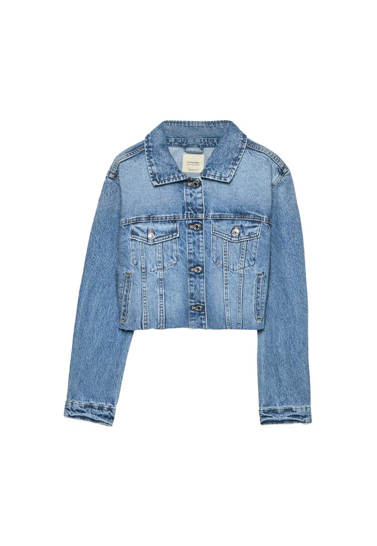 Jaket Denim Giubbino Jeans Corto Zara GIUBBOTTO Z1975 DENIM CORTO