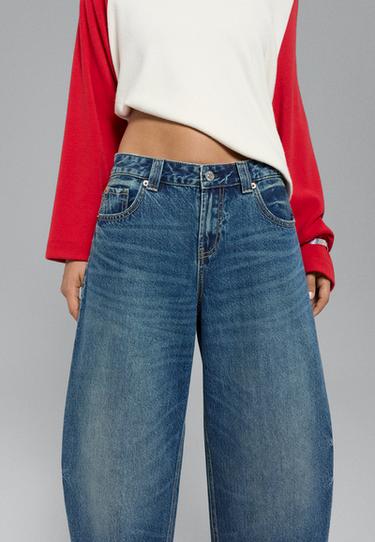 D80 Barrel fit jeans — MEDIUM DENIM WASH 4