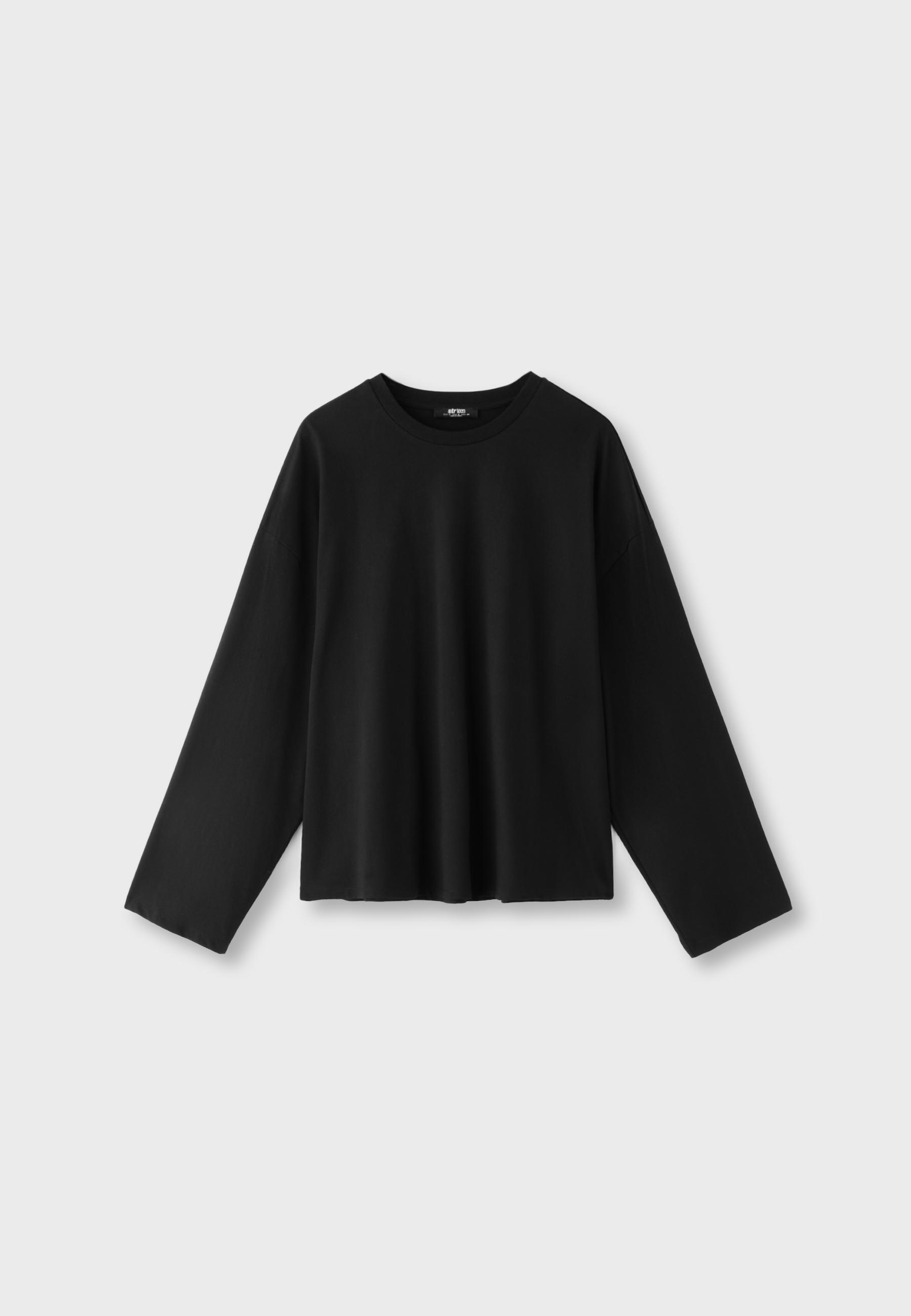 Camiseta cuello redondo manga larga