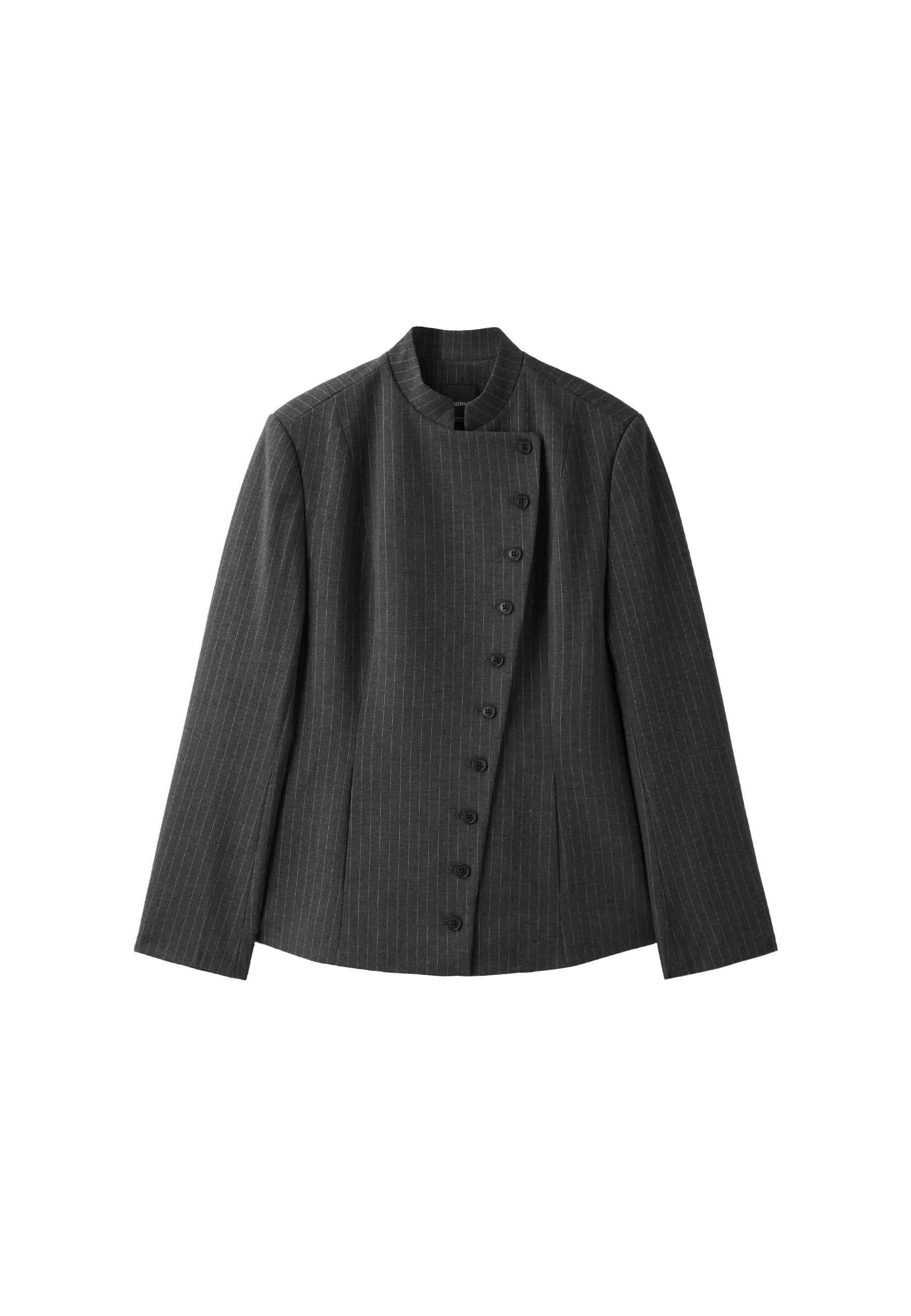 Stradivarius Asimetrik çok düğmeli blazer