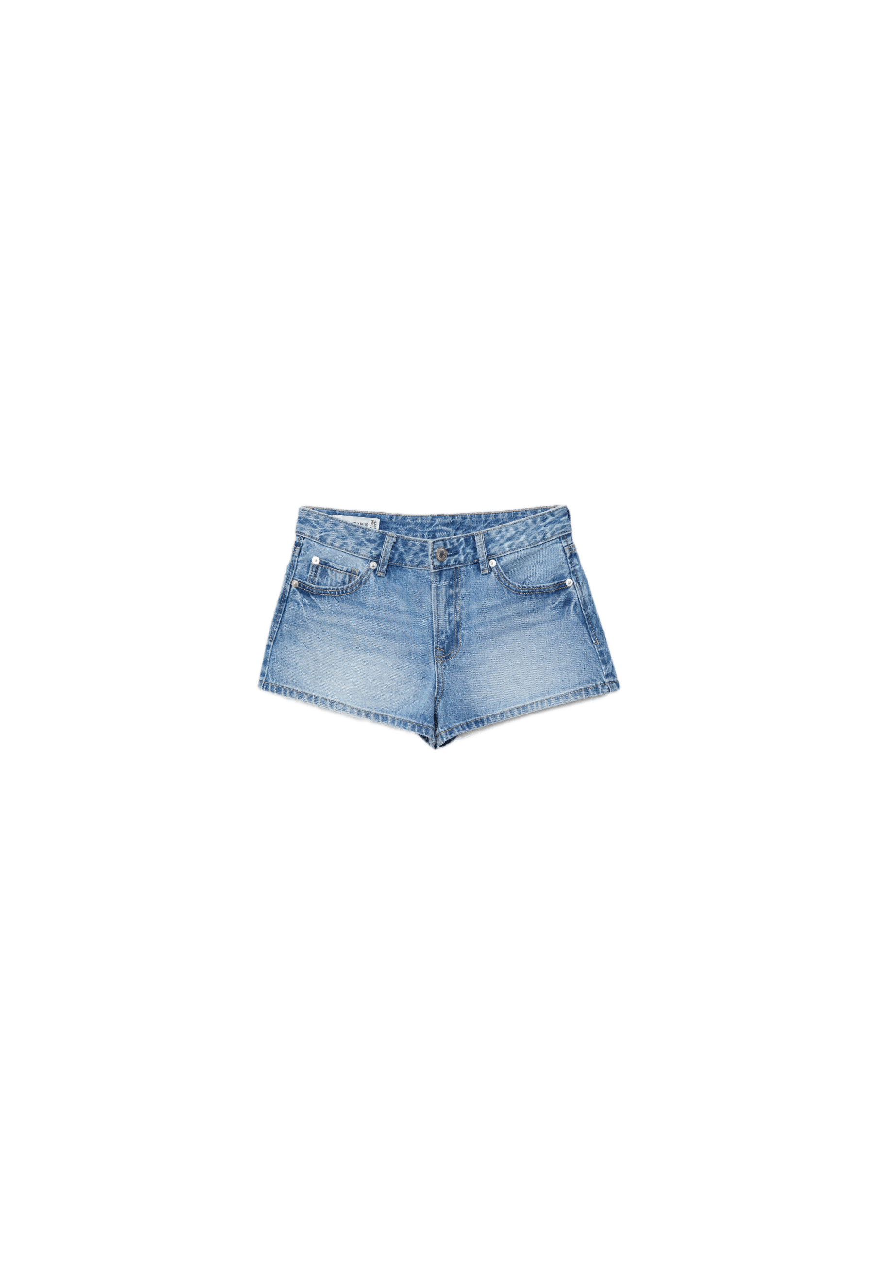 D79 Low-waist shorts — MEDIUM BLUE DENIM