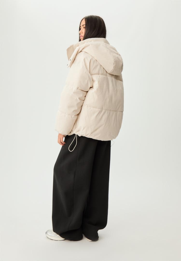 oversize hooded puffer jacket