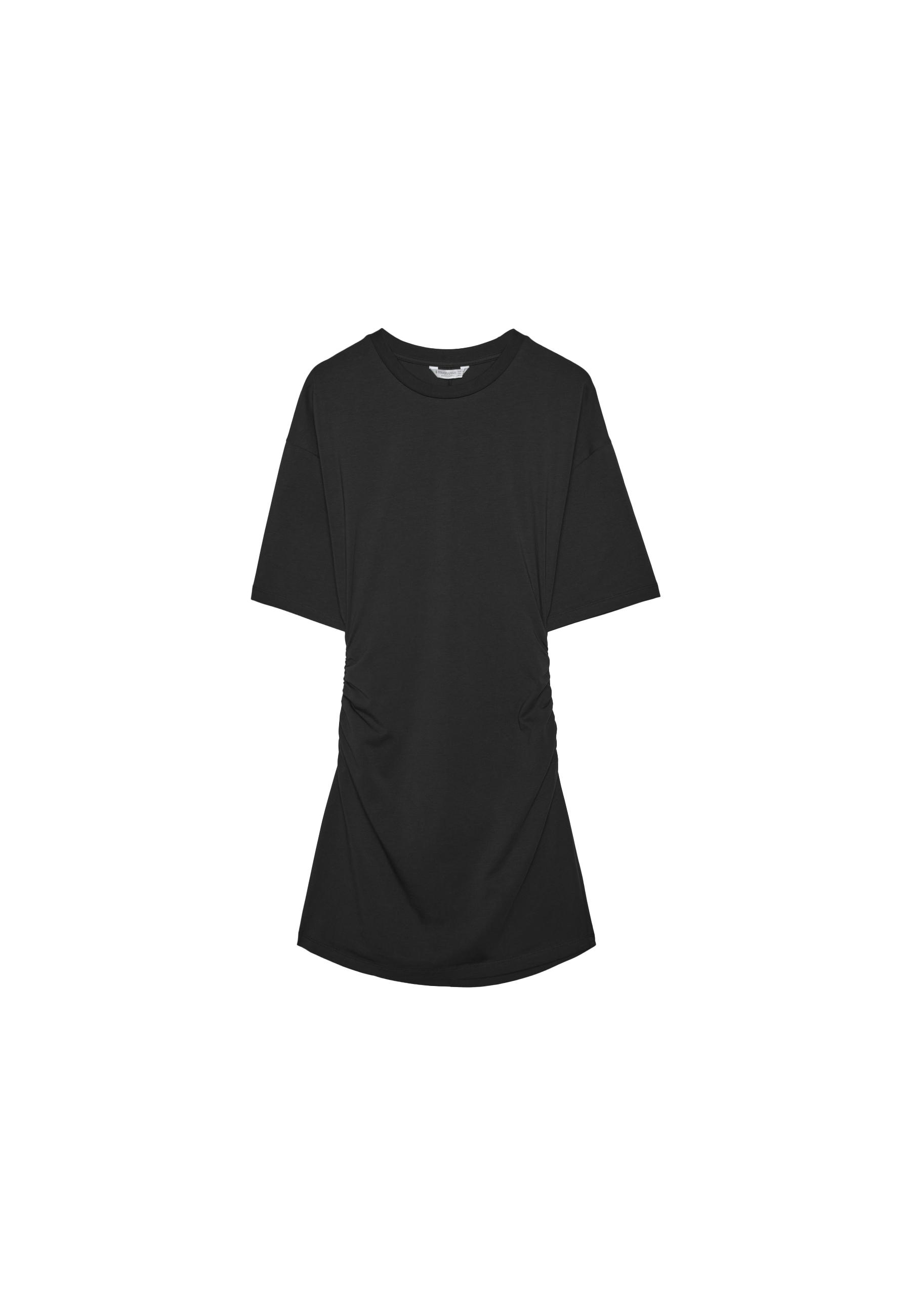 Short T-shirt dress — Black