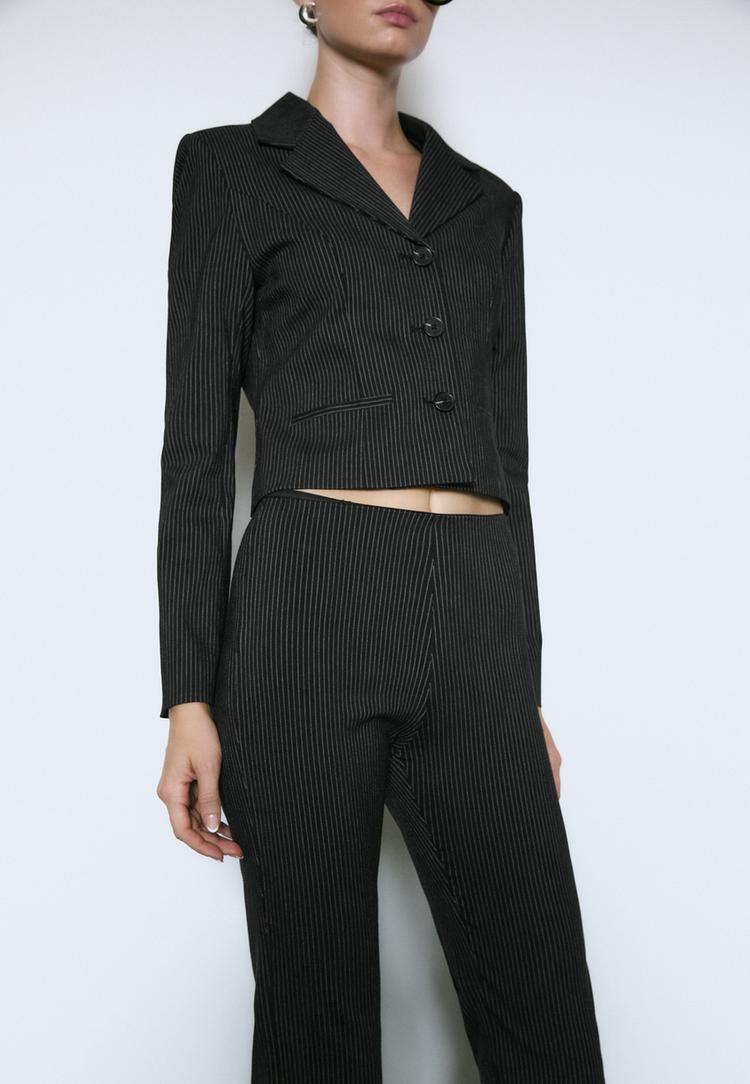 pantalon slim fit rayas