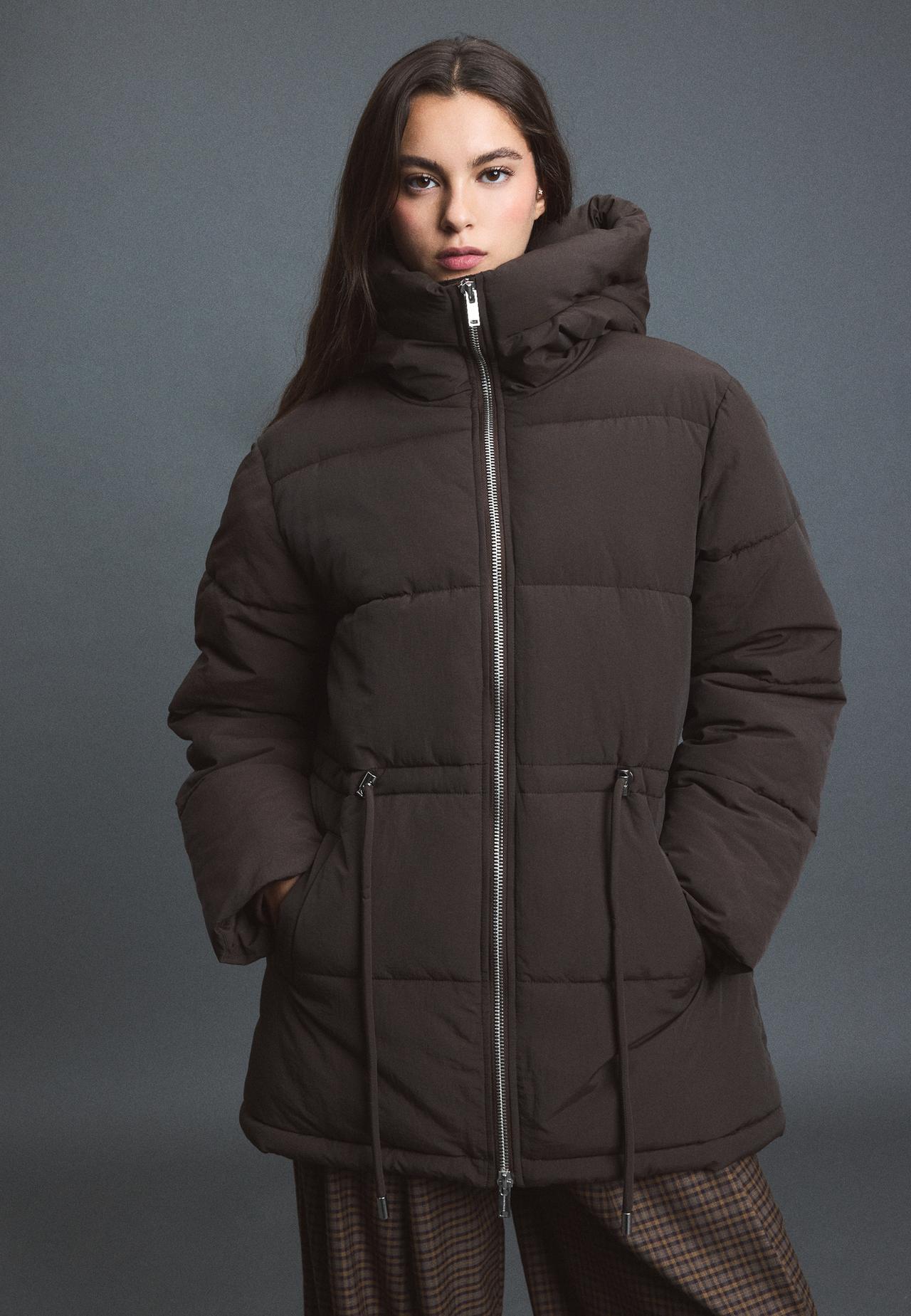 Padded coat — Brown