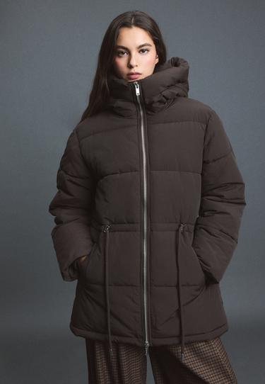 Padded coat — Brown 3