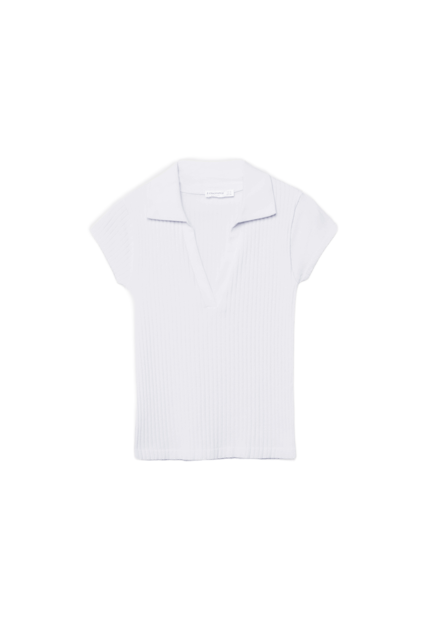 Basic seamless polo T-shirt — White