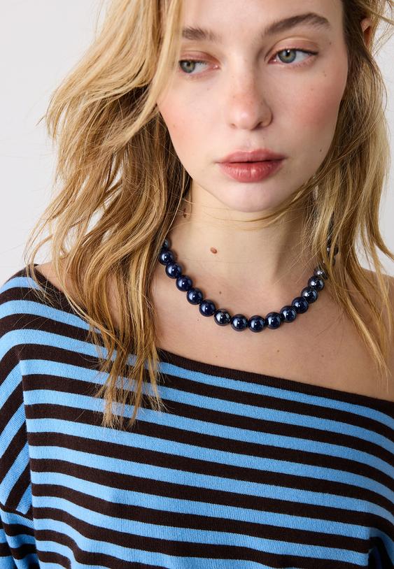 set 2 kettingen met kralen