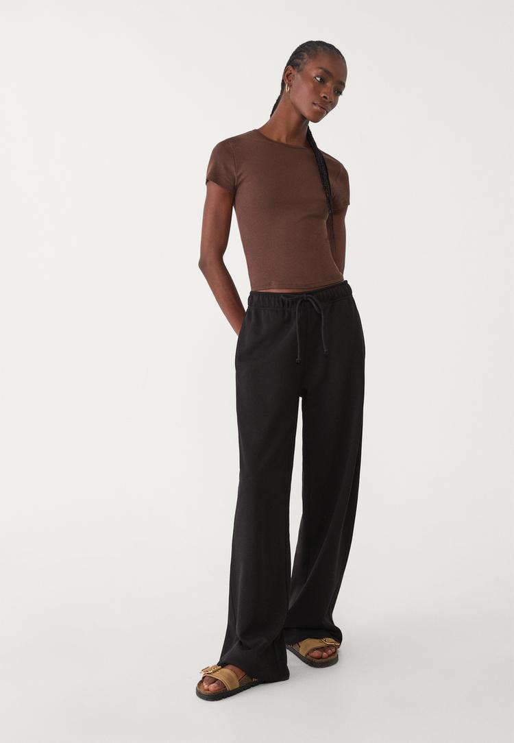 pantalon jogger wide leg