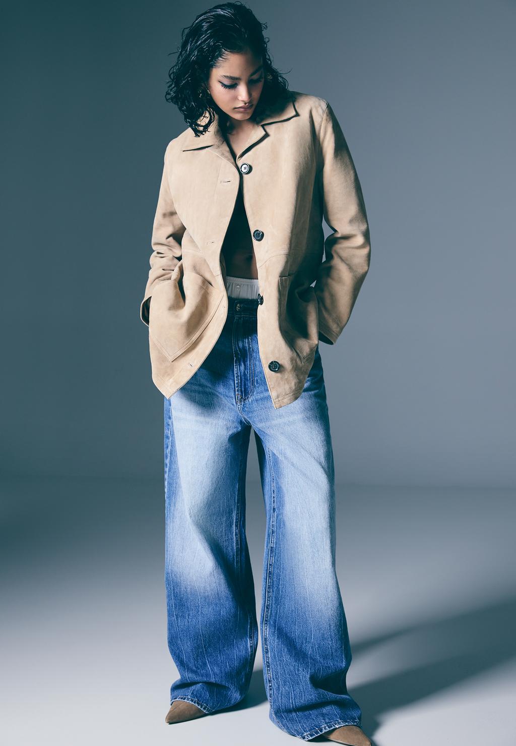 D88 Wide-leg baggy jeans