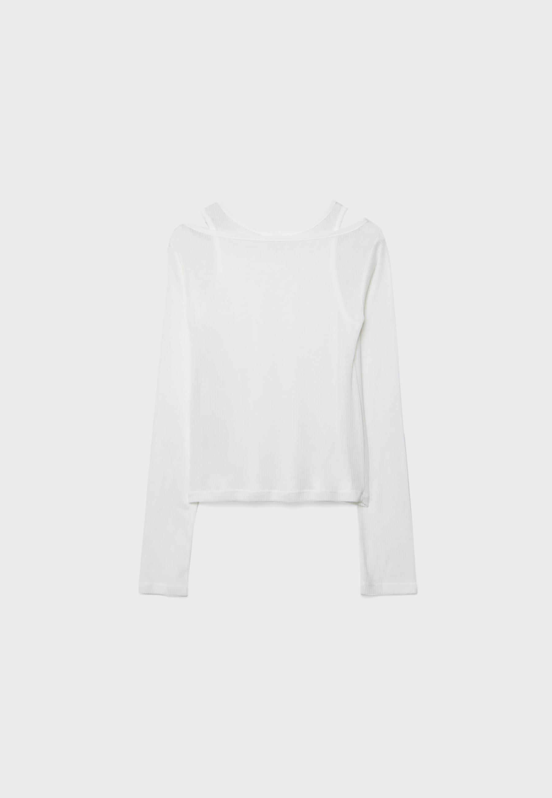 Double-layer T-shirt — Ecru