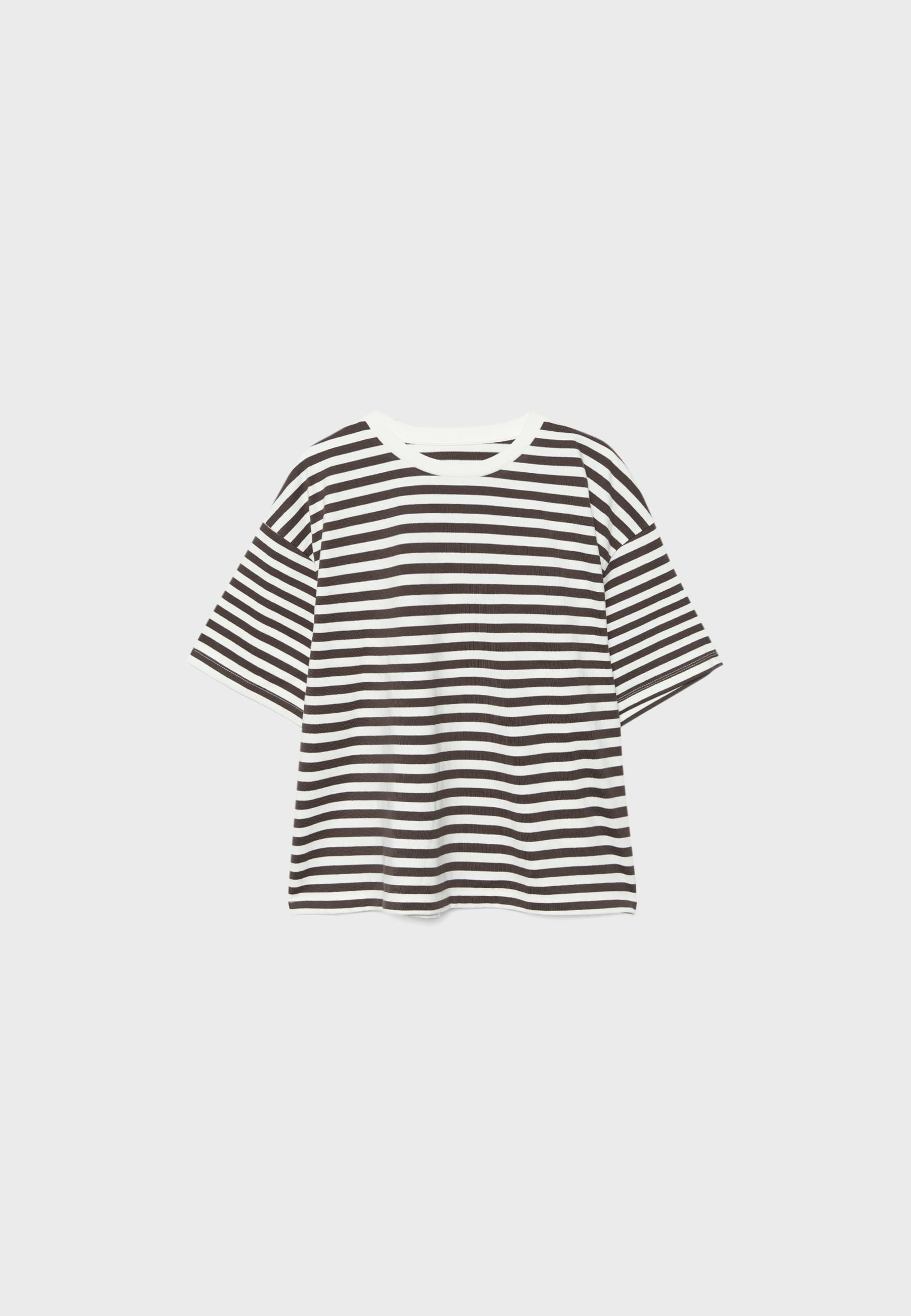 Boxy short sleeve T-shirt — Ecru