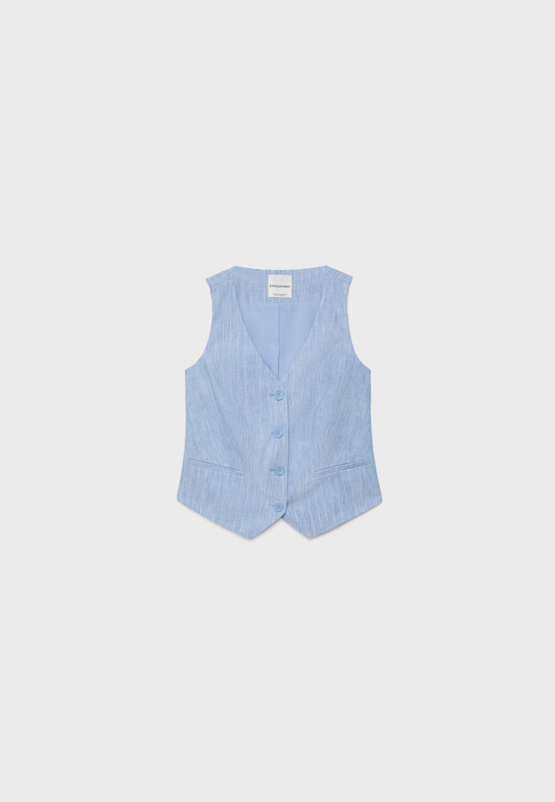 Basic rustic waistcoat — Blue