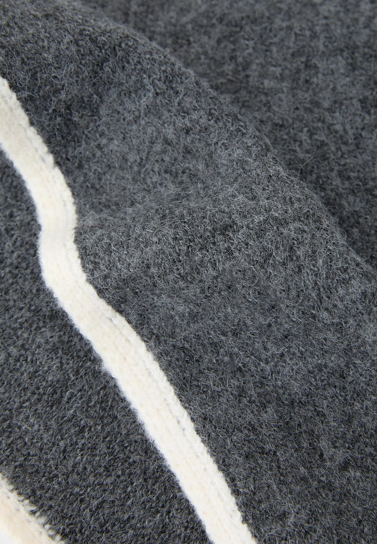 Triangular scarf — Grey melange
