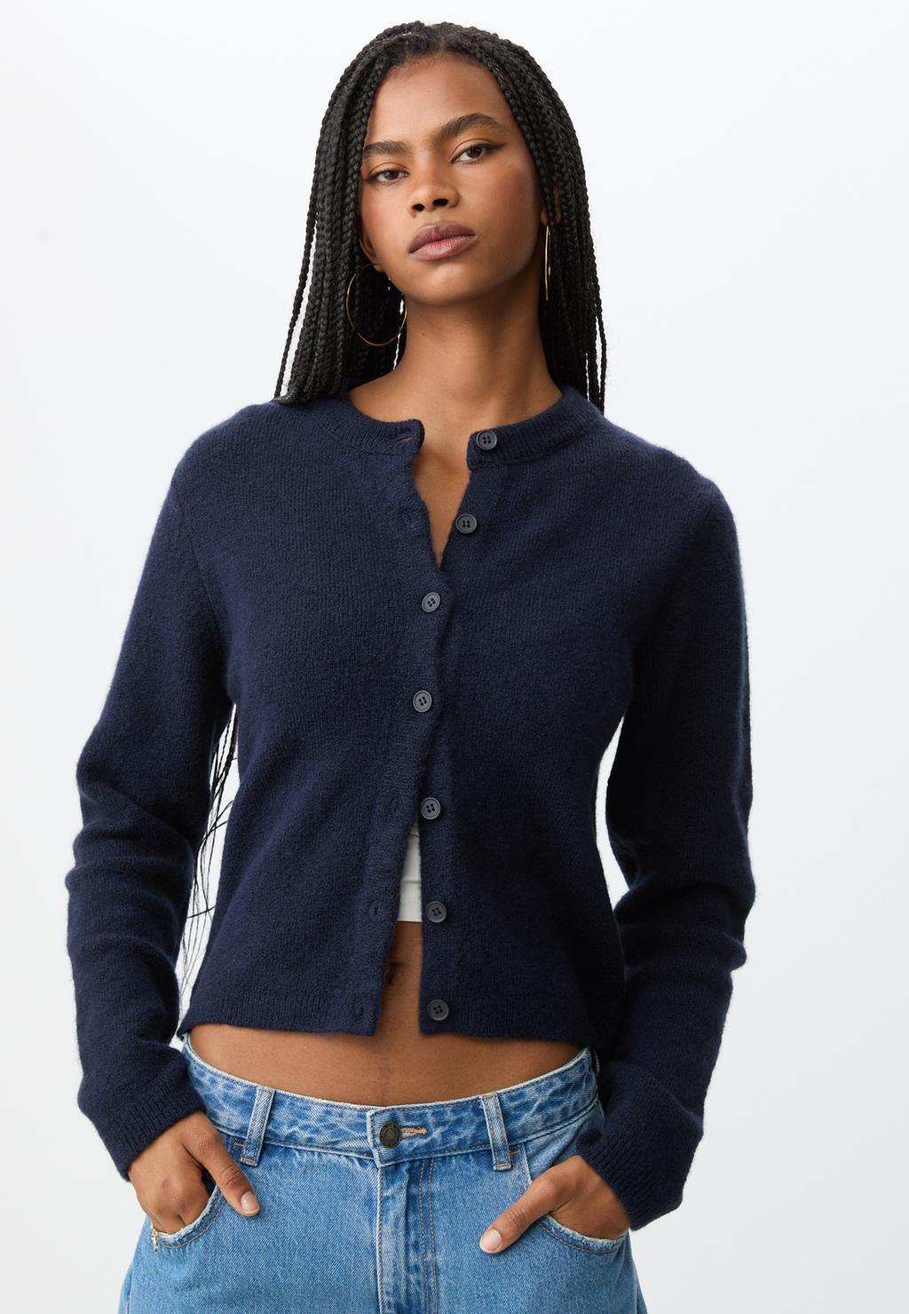 Chaqueta botones punto